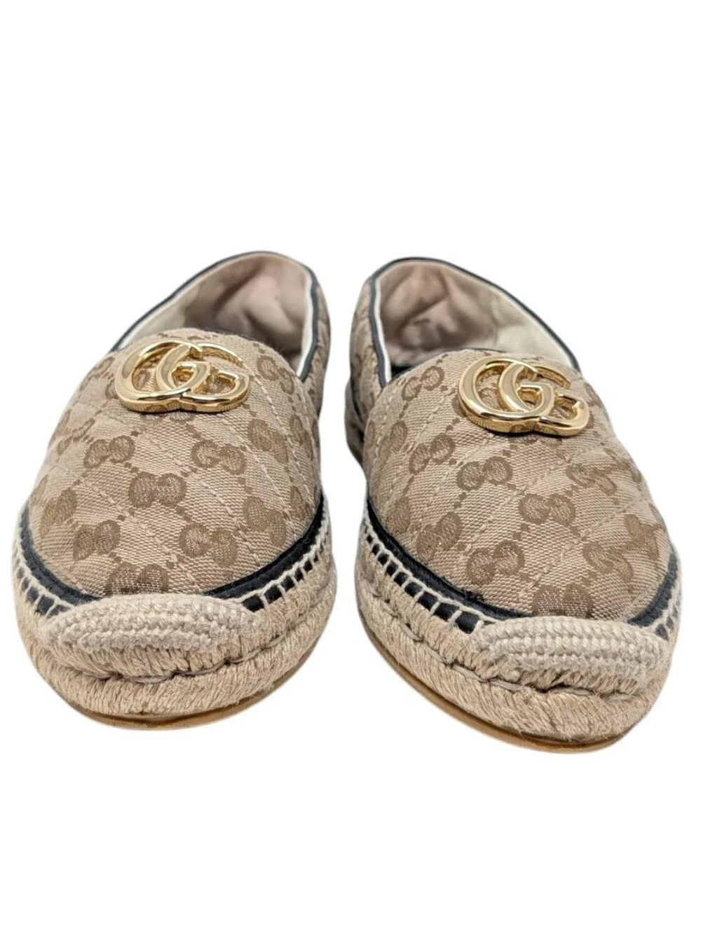 Gucci GG Marmont Monogram Matelasse Canvas Espadrille Size EU 38.5